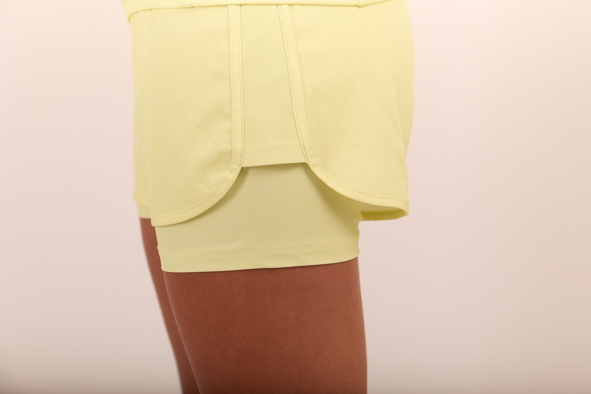 Yellow Women's Running Shorts
