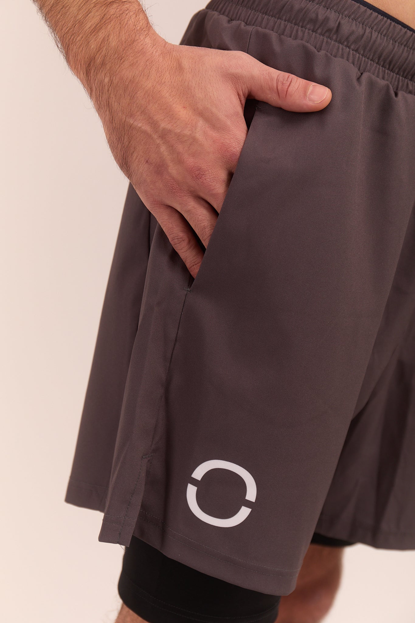 Dark Grey Men's Running Shorts